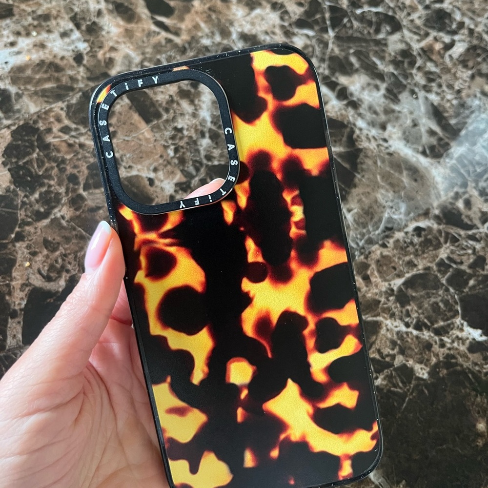 Casetify Black and Tortoiseshell Case